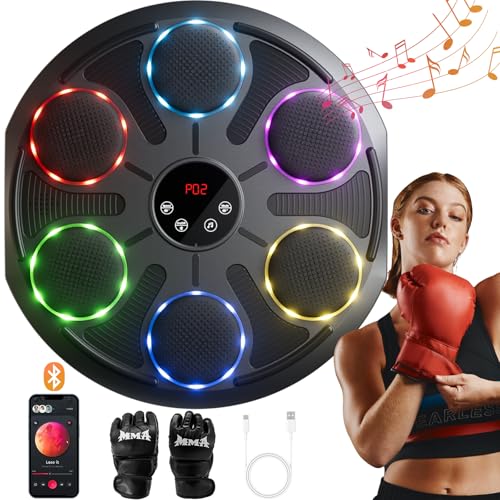 Music Punching Machine Smart Bluetooth Boxing Equipment with Gloves
