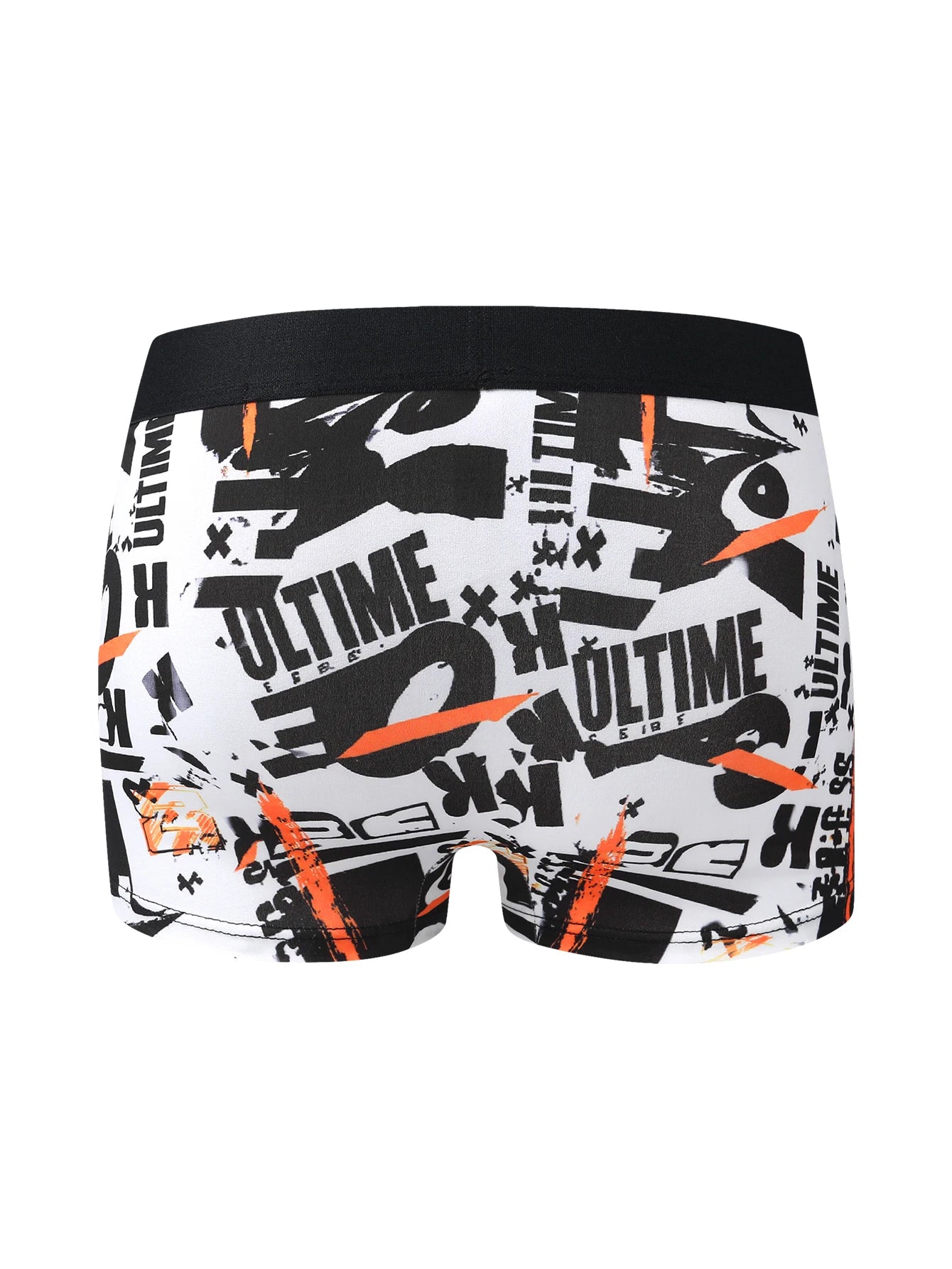 10-Pack Cool Graffiti Men's Boxer Shorts High Elasticity Skin-Friendly Mid-Waist Briefs Casual Youth Men's Underwear Random Styl