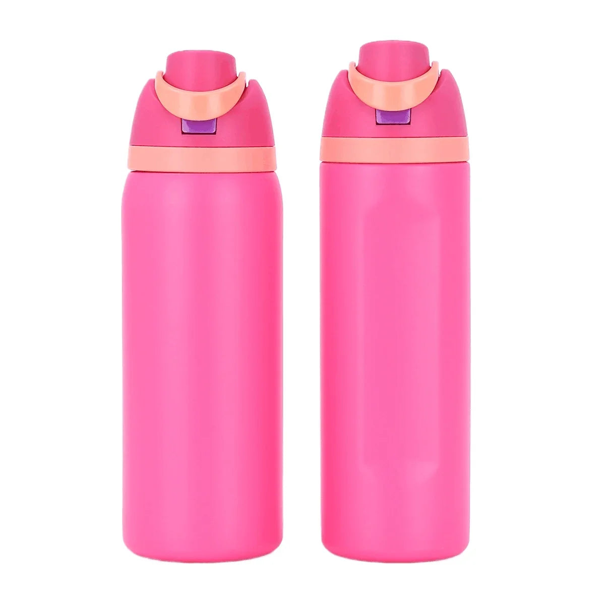 24/32oz Straw Double-Layer Insulated Cup 304 Stainless Steel Sports Water Bottle Travel Vacuum Flask for Outdoor Camping Sports