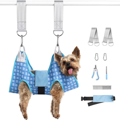 Dog Grooming Hammock Harness Pet Grooming Hammock for Cats & Dogs