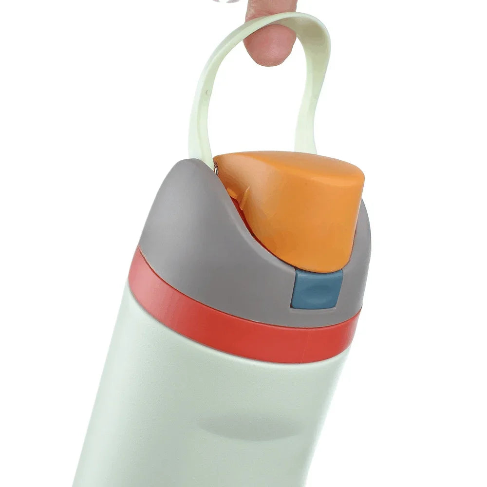 24/32oz Straw Double-Layer Insulated Cup 304 Stainless Steel Sports Water Bottle Travel Vacuum Flask for Outdoor Camping Sports