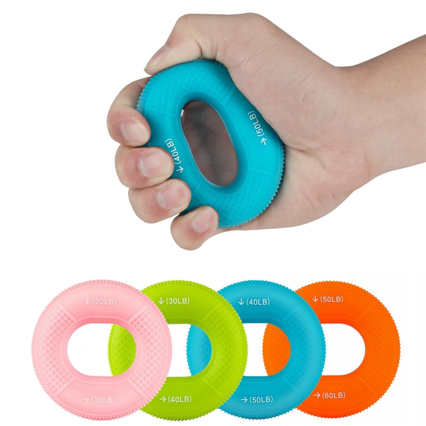 Silicone Hand Grip Strengthener RingFinger Grip Workout