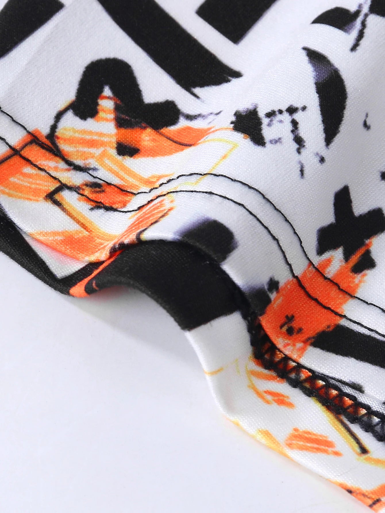 10-Pack Cool Graffiti Men's Boxer Shorts High Elasticity Skin-Friendly Mid-Waist Briefs Casual Youth Men's Underwear Random Styl