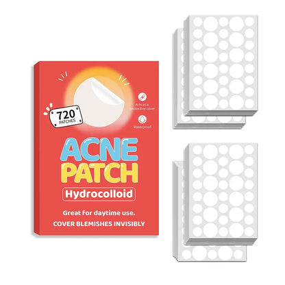 40/360/600/720 Counts Invisible Hydrocolloid Patches For Covering Zits And Blemishes, Acne Pimple Patches For Face Spot Stickers